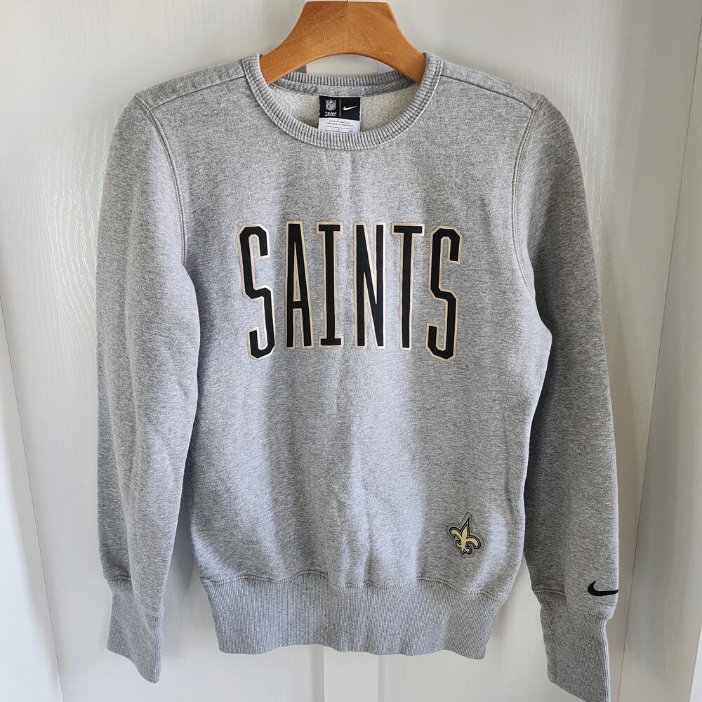 NIKE x NFL Team Apparel New Orleans Saints Gray Black Sweatshirt – Women's Small